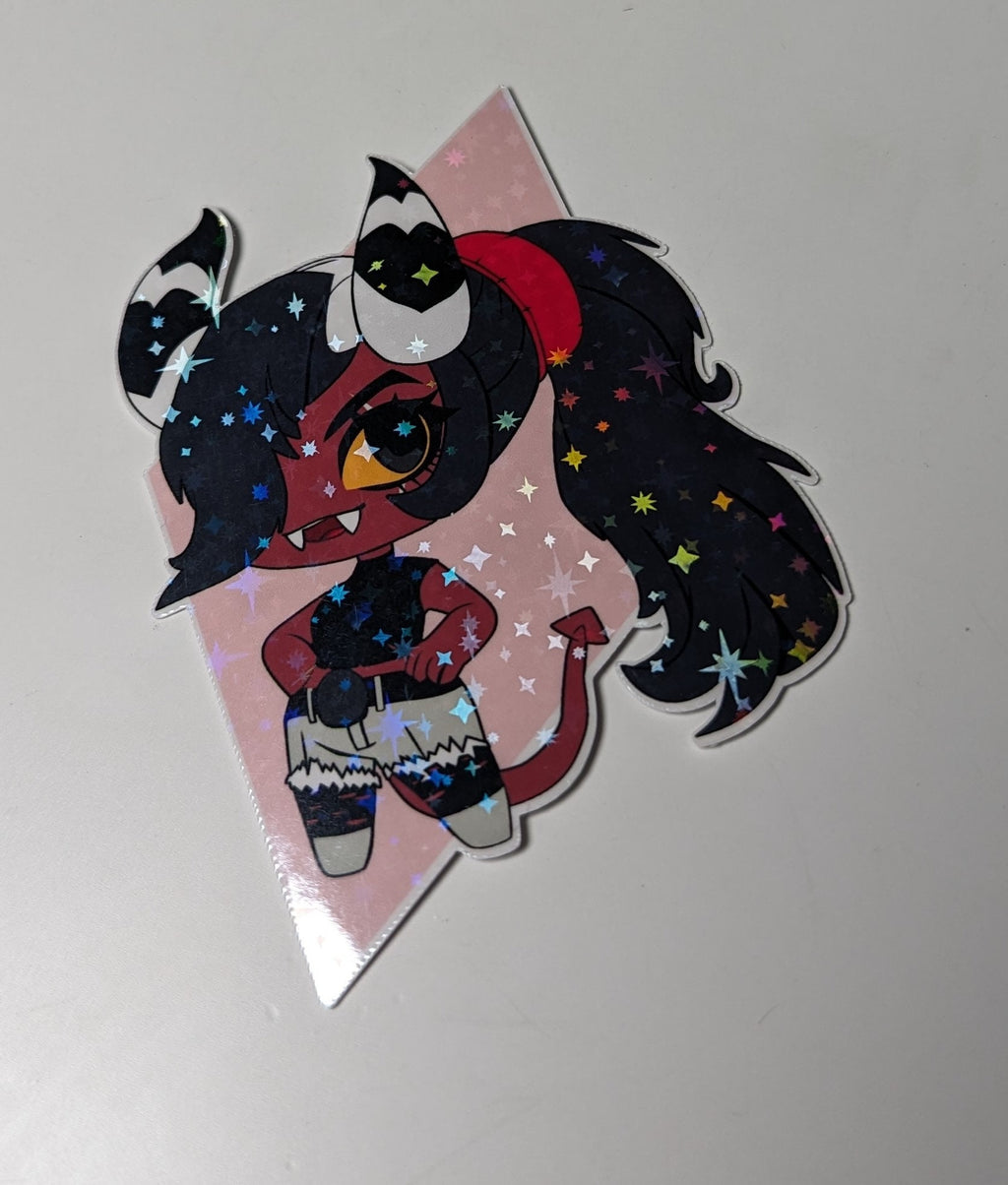 Helluva Boss inspired chibi sticker Set