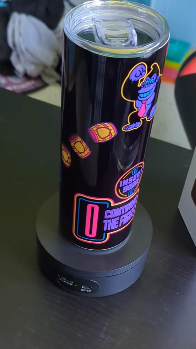 Arcade Rush old school arcade neon inspired tumbler