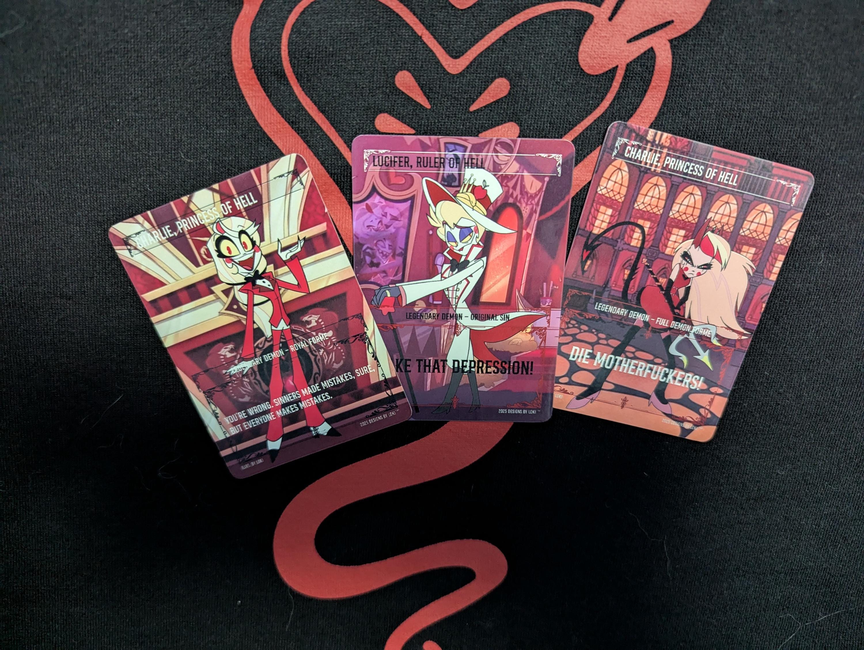 Demonix Trading Cards Series 1 inspired by Hazbin Hotel