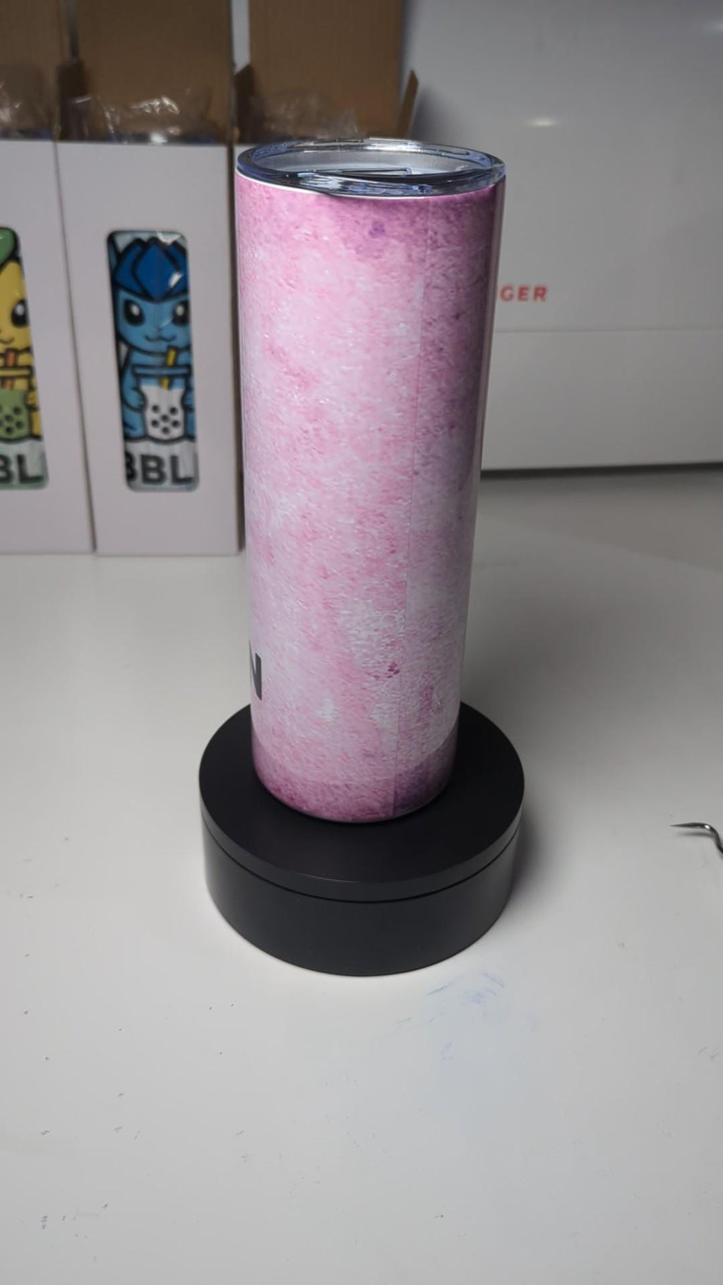 Bubbleon Espeon Pokemon Boba Bubble Tea Inspired Tumbler