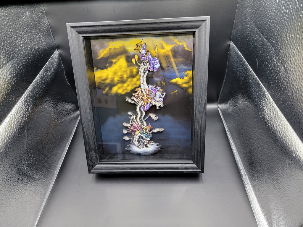 Tower of the Gods 3D wall art inspired by Final Fantasy VI