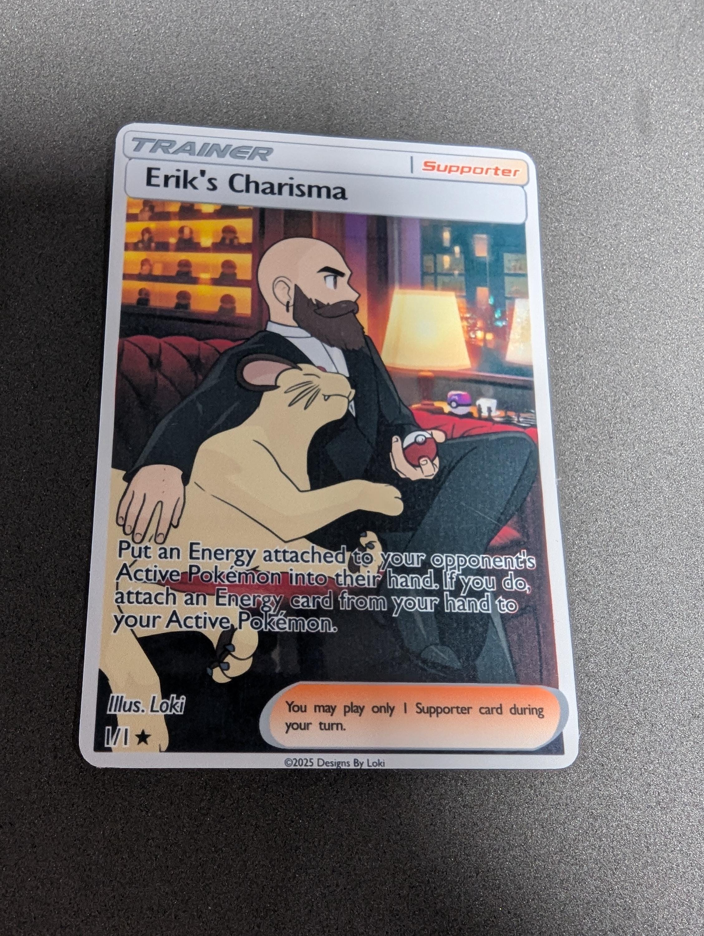 Customizable ORICA Pokemon Trainer Card