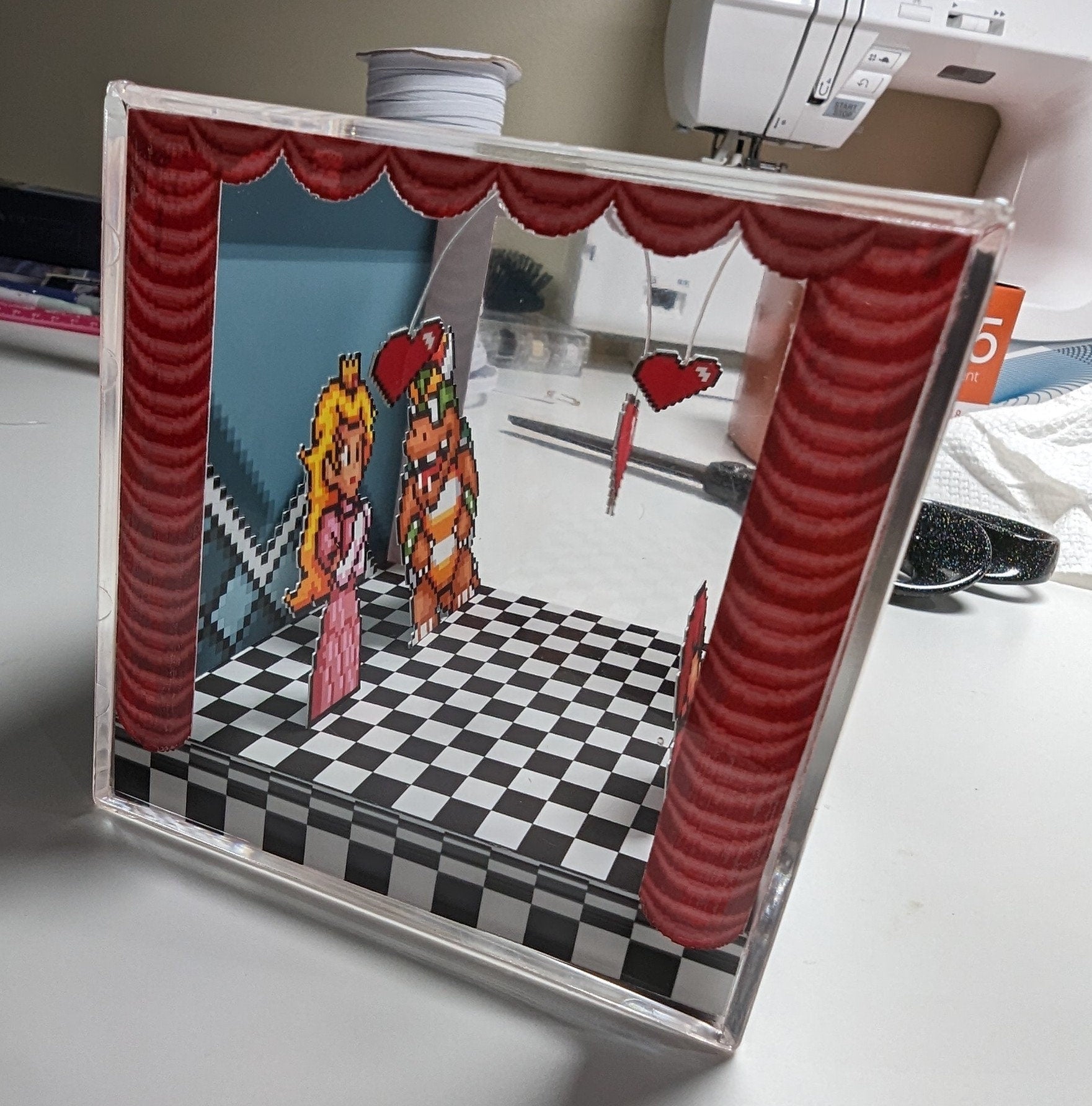 Super Mario World Diorama Cube - Curtain Call