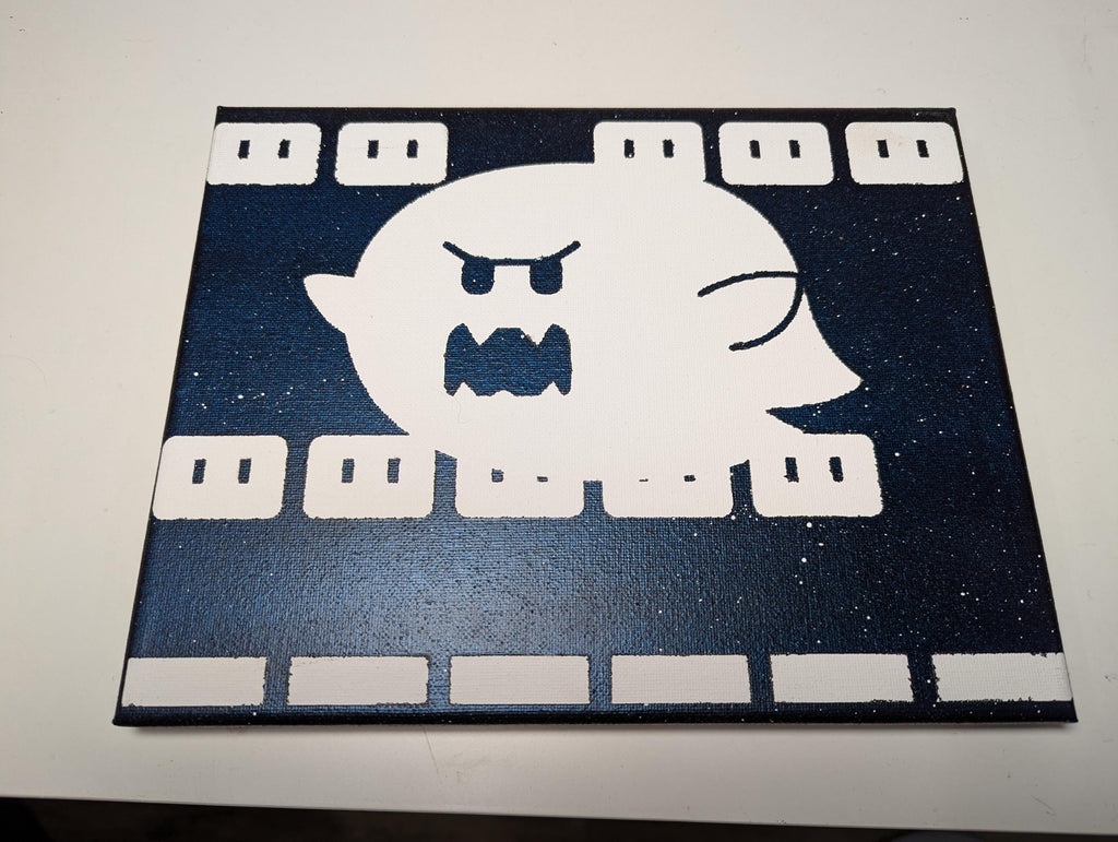 Big Boo inspired 8x10 canvas painting