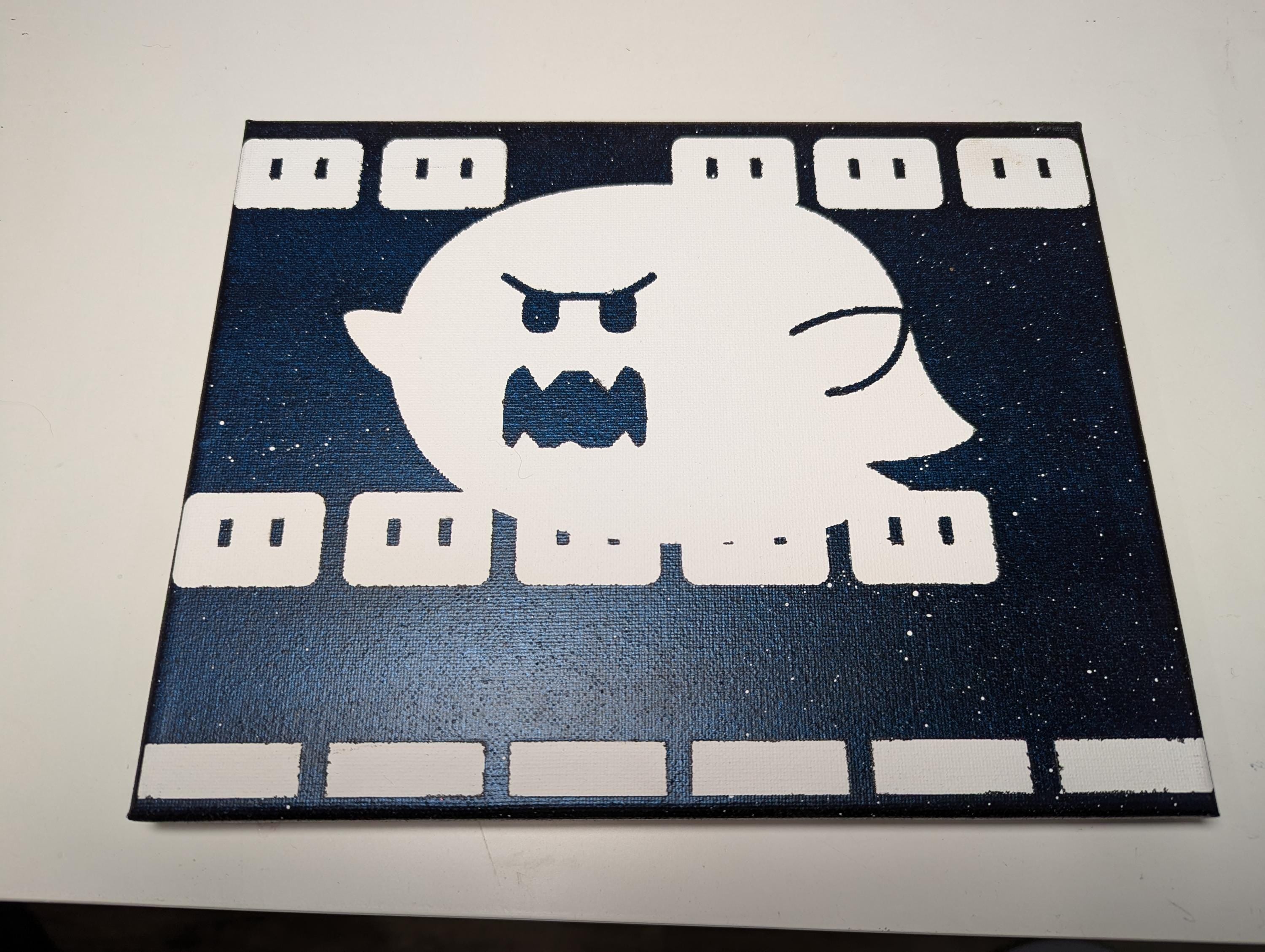 Big Boo inspired 8x10 canvas painting