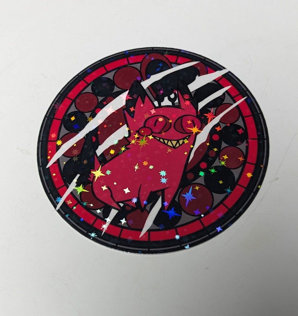 Mandala Hazbin Hotel inspired sticker Set