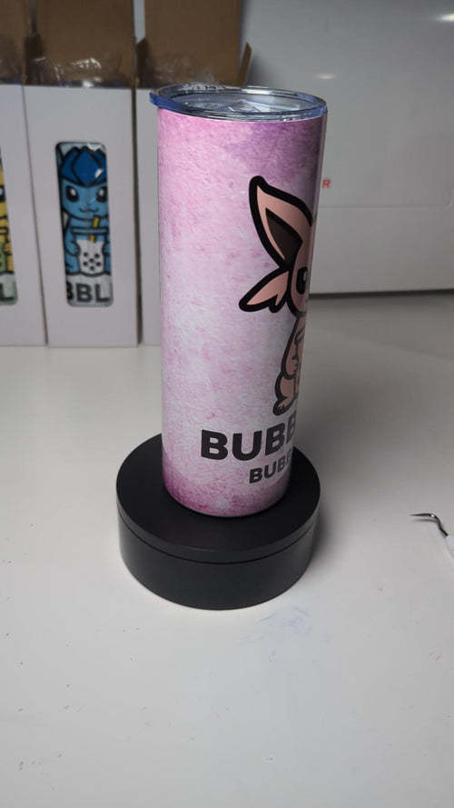 Bubbleon Espeon Pokemon Boba Bubble Tea Inspired Tumbler