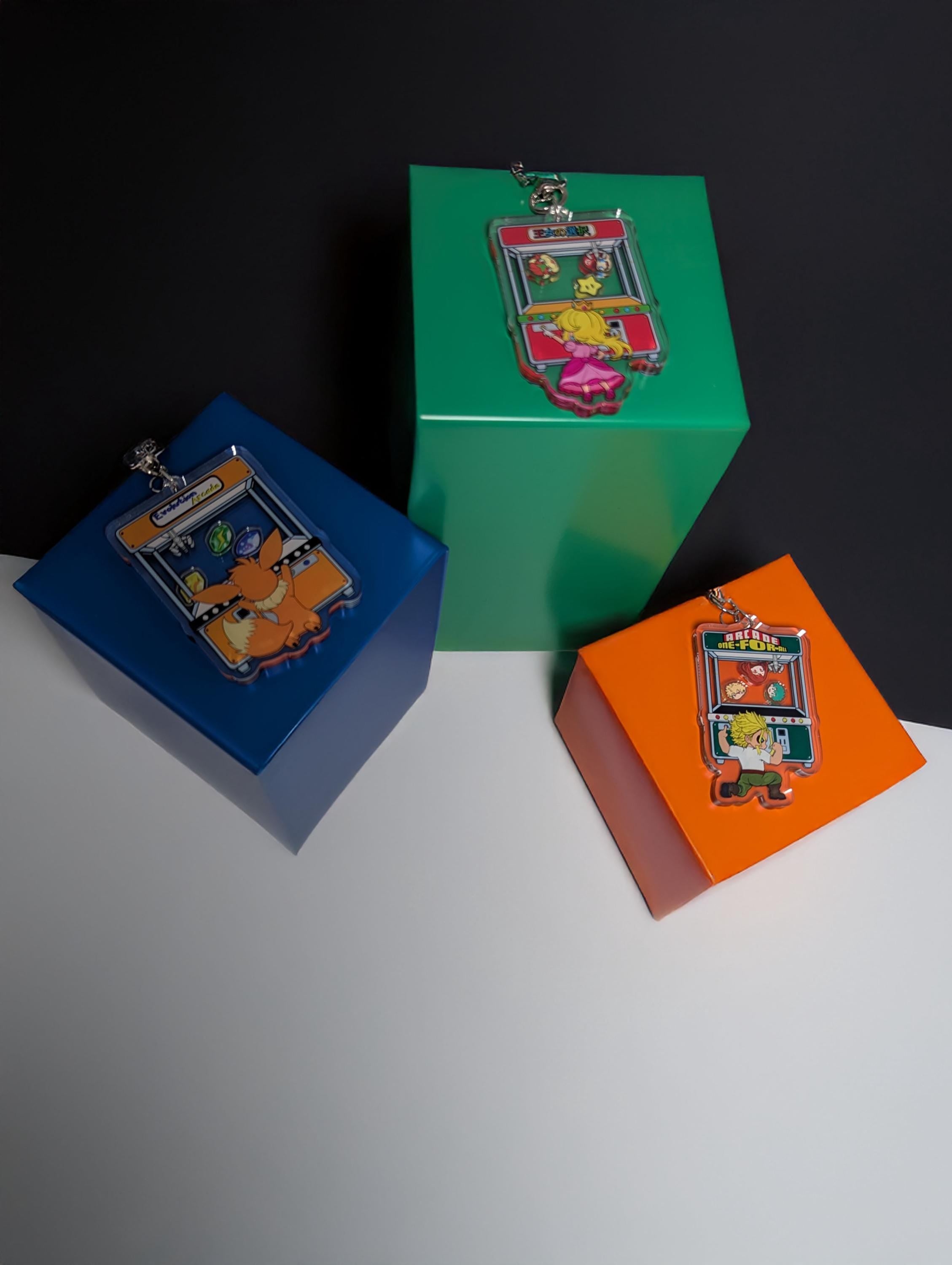 Arcade One for All shaker keychain inspired by My Hero Academia