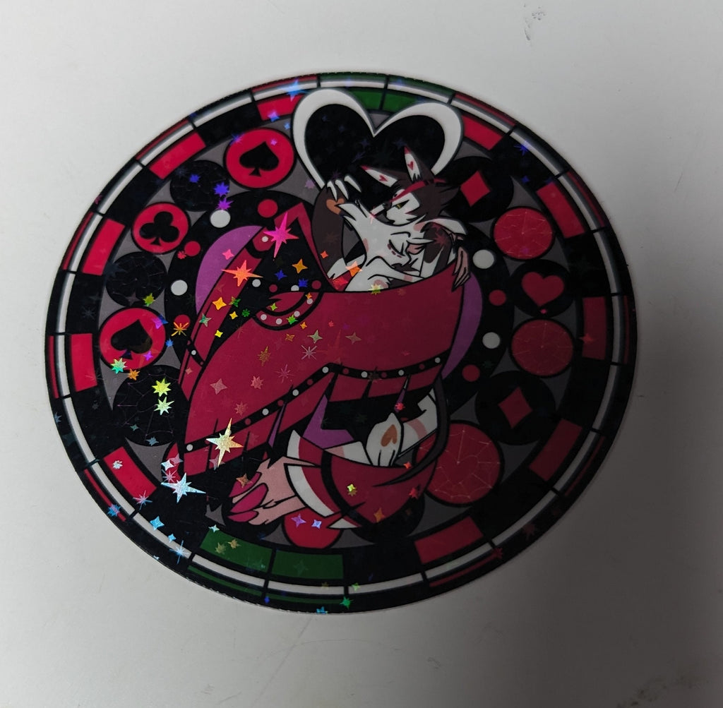 Mandala Hazbin Hotel inspired sticker Set