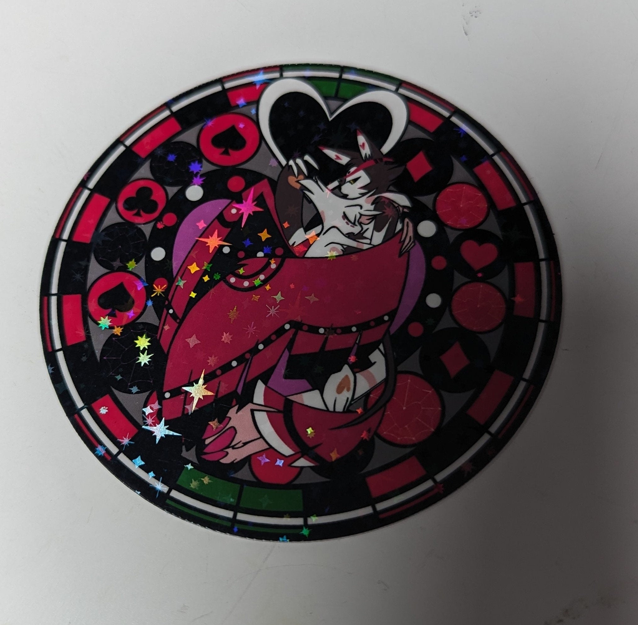 Mandala Hazbin Hotel inspired sticker Set
