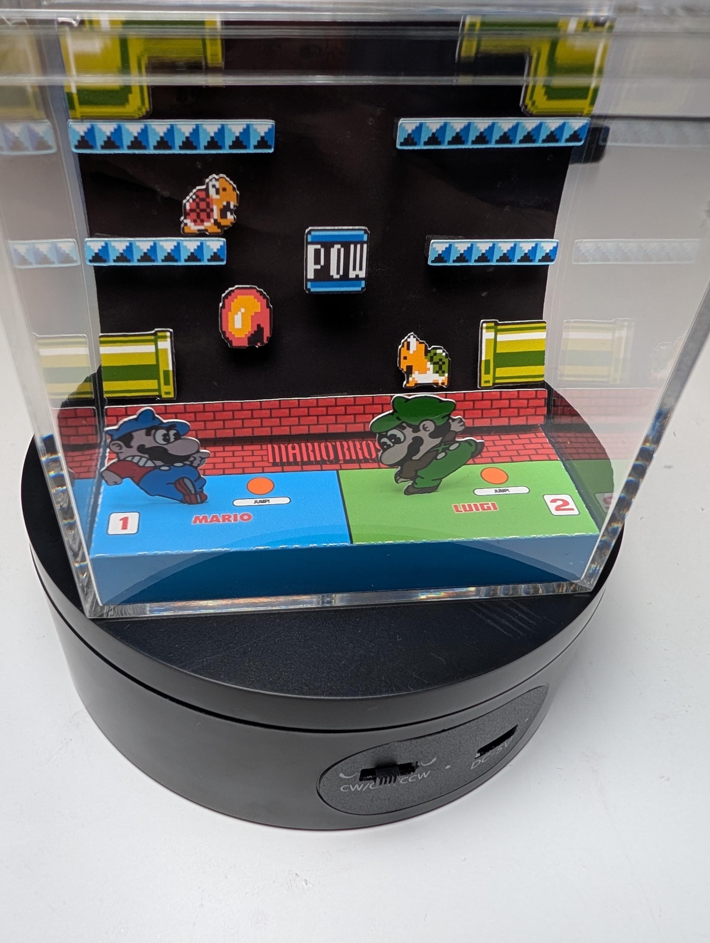 Mario Bros Arcade Diorama Cube