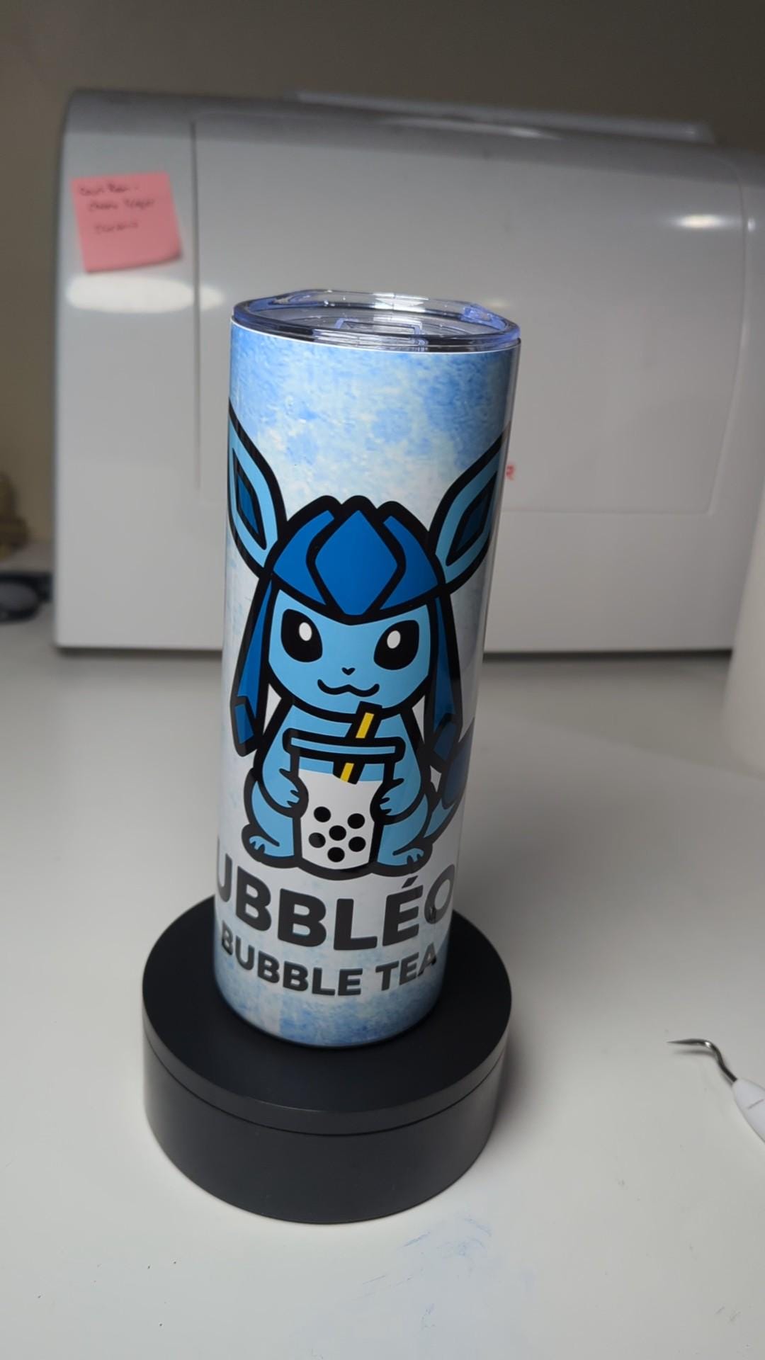 Bubbleon Glaceon Pokemon Boba Bubble Tea Inspired Tumbler