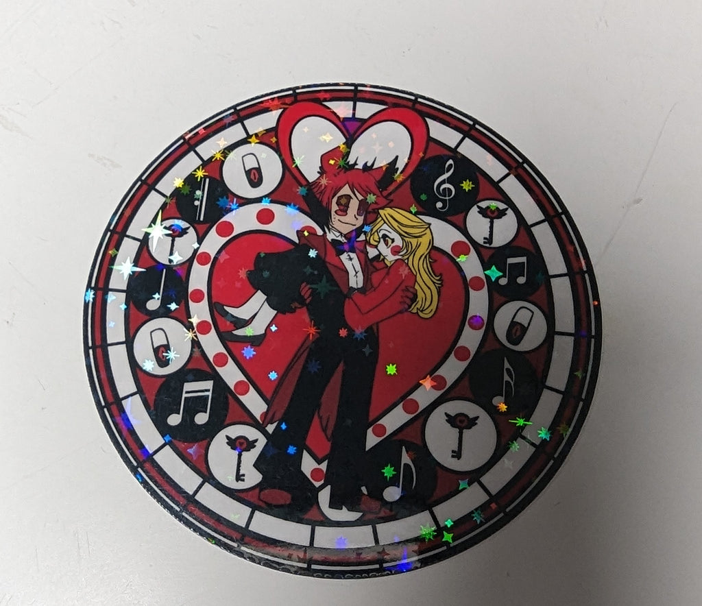 Mandala Hazbin Hotel inspired sticker Set