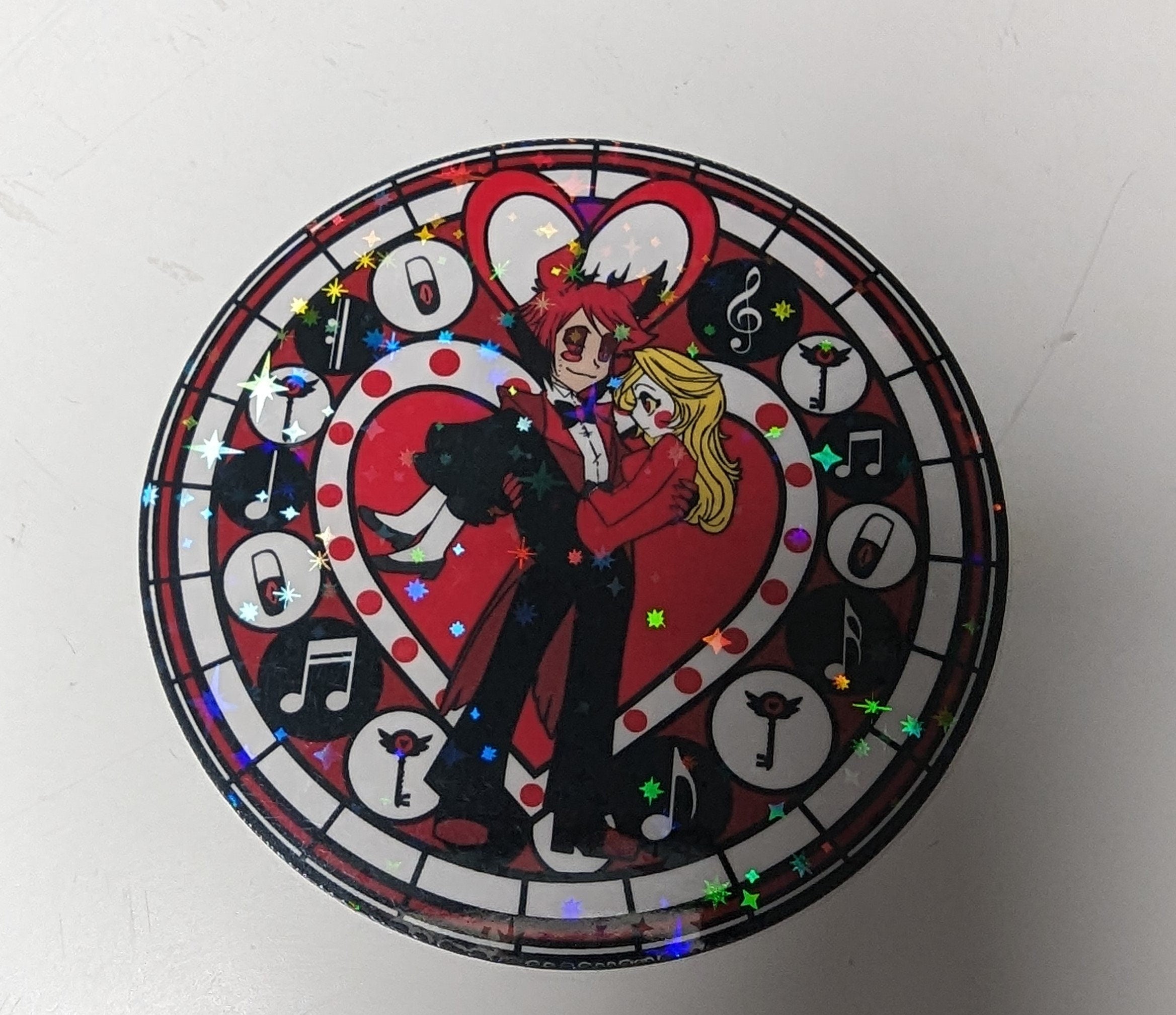 Mandala Hazbin Hotel inspired sticker Set