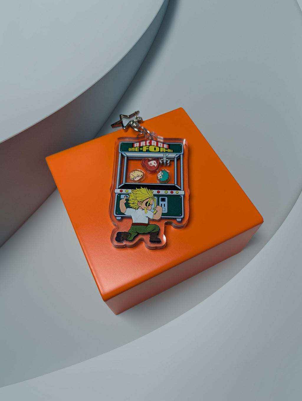 Arcade One for All shaker keychain inspired by My Hero Academia