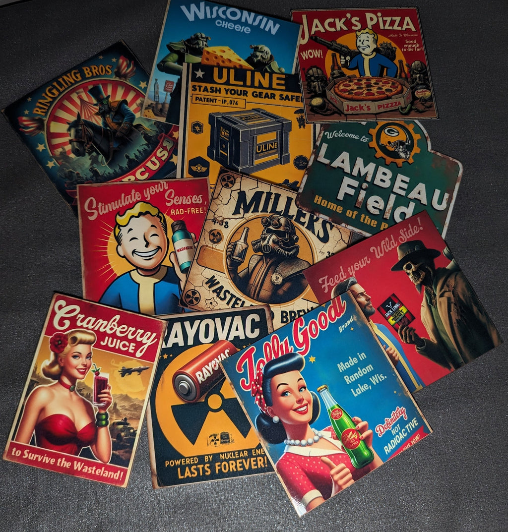Fallout Wisconsin Advertising sticker Set