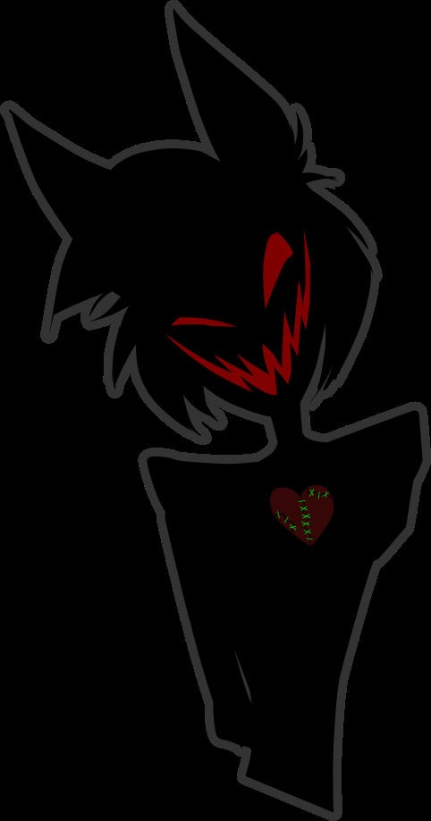 Hazbin Hotel Alastor Shadow inspired sticker