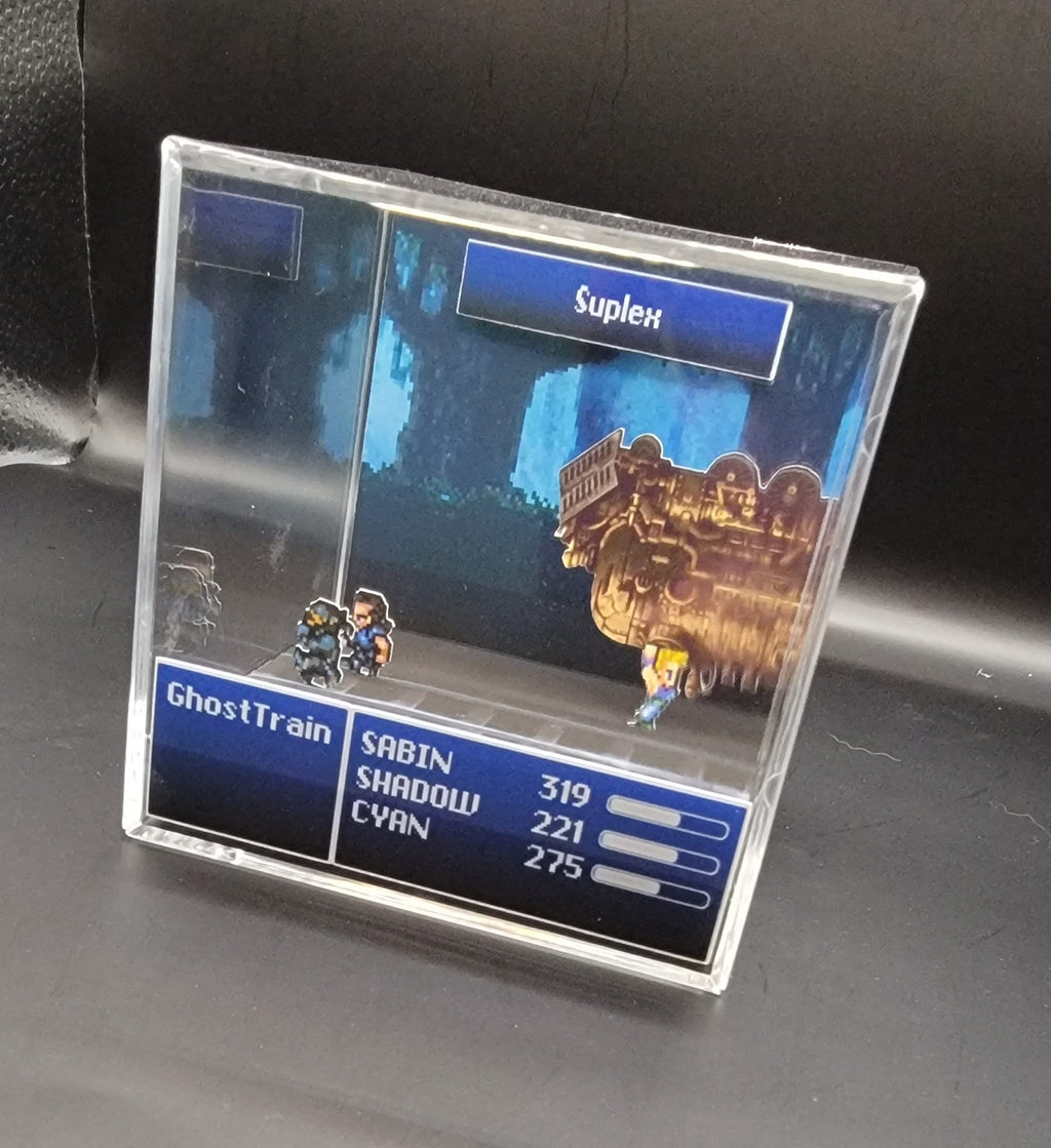 Final Fantasy VI Diorama Cube: Sabin Suplex Phantom Train