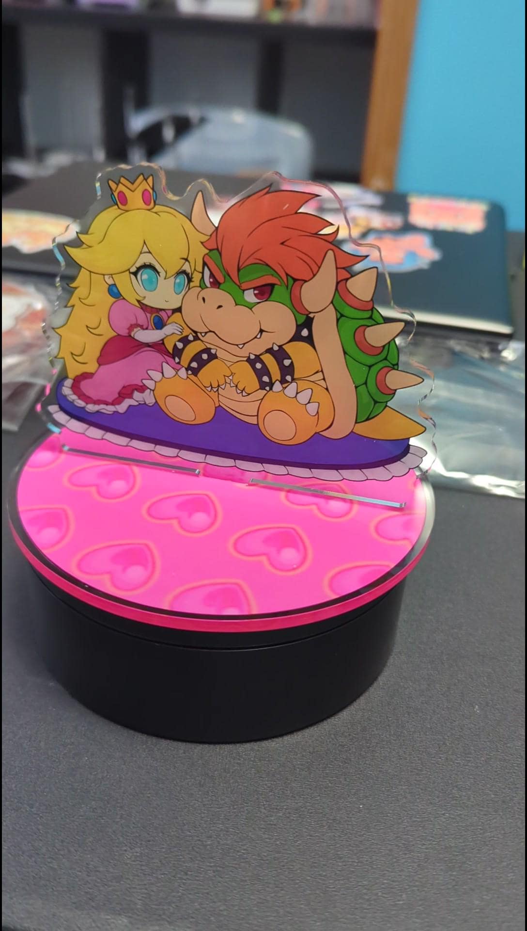 Peach x Bowser Super Mario Inspired Acrylic Standee