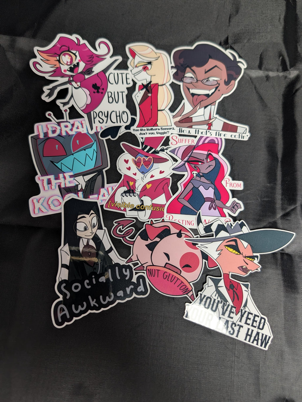 Hazbin Hotel inspired Pun Sticker Set
