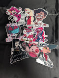 Hazbin Hotel inspired Pun Sticker Set