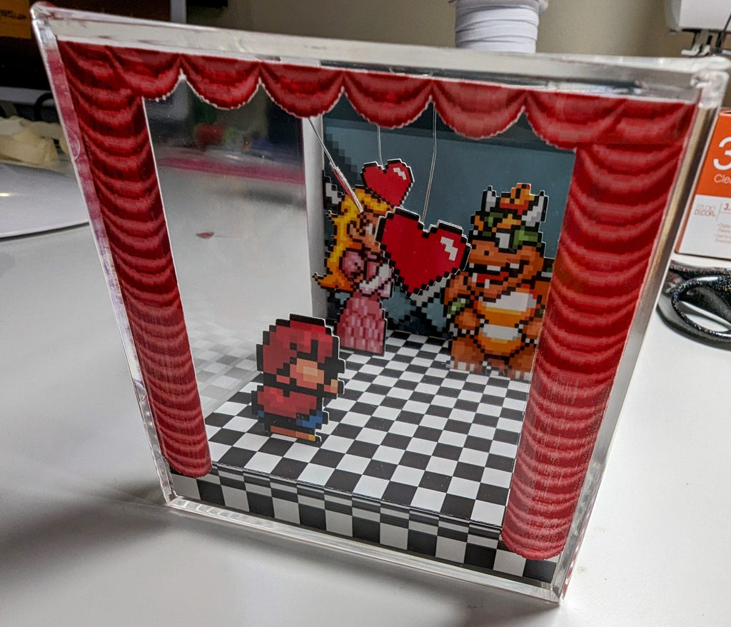 Super Mario World Diorama Cube - Curtain Call