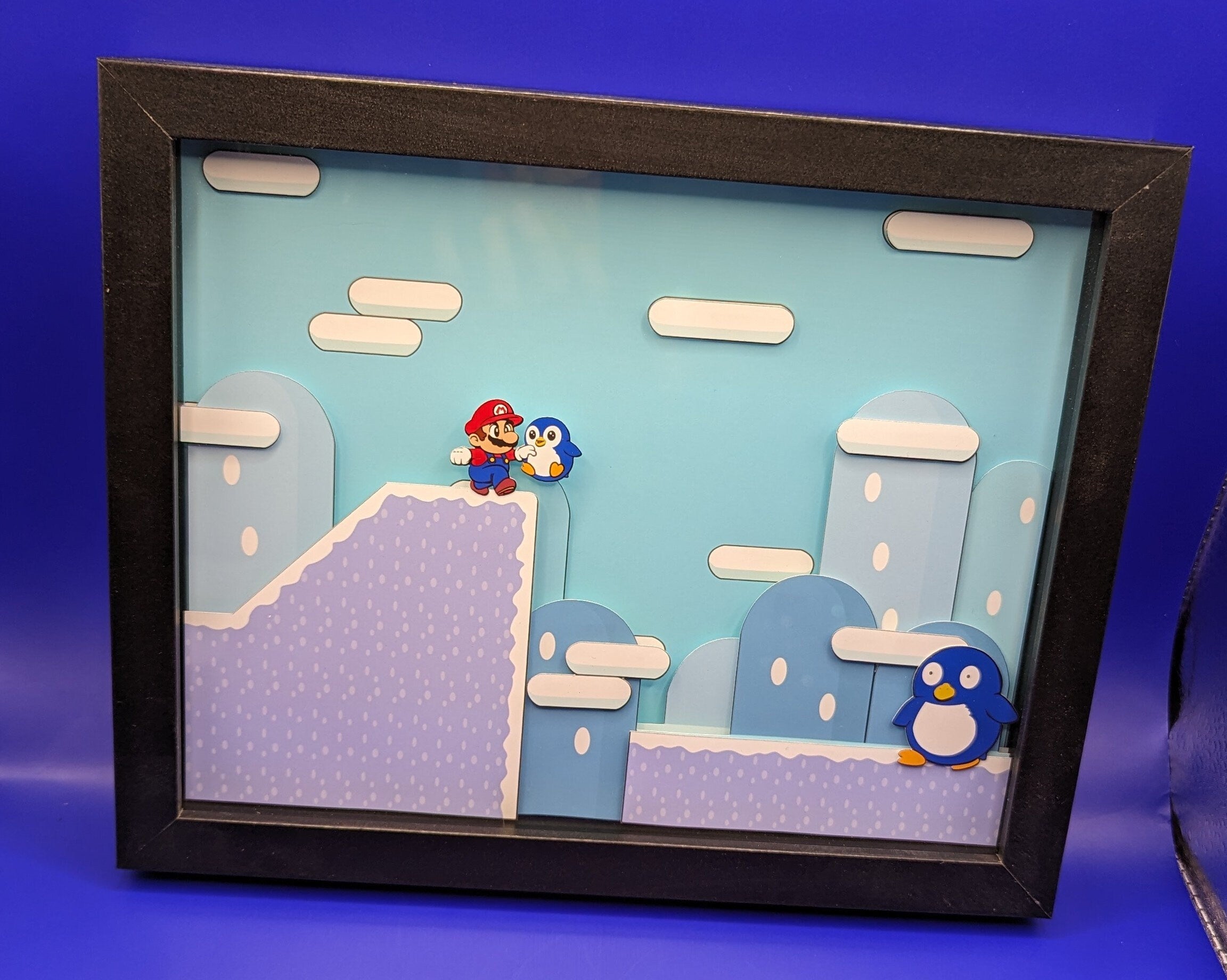 Chuckles, I'm in Danger Super Mario Inspired Shadow Box