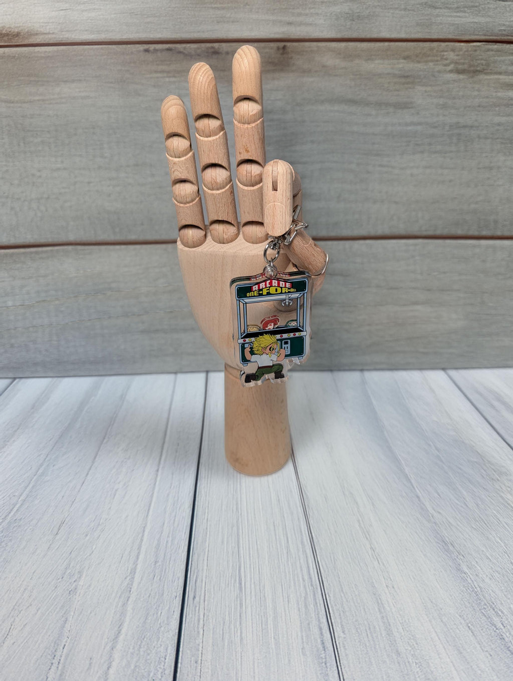 Arcade One for All shaker keychain inspired by My Hero Academia