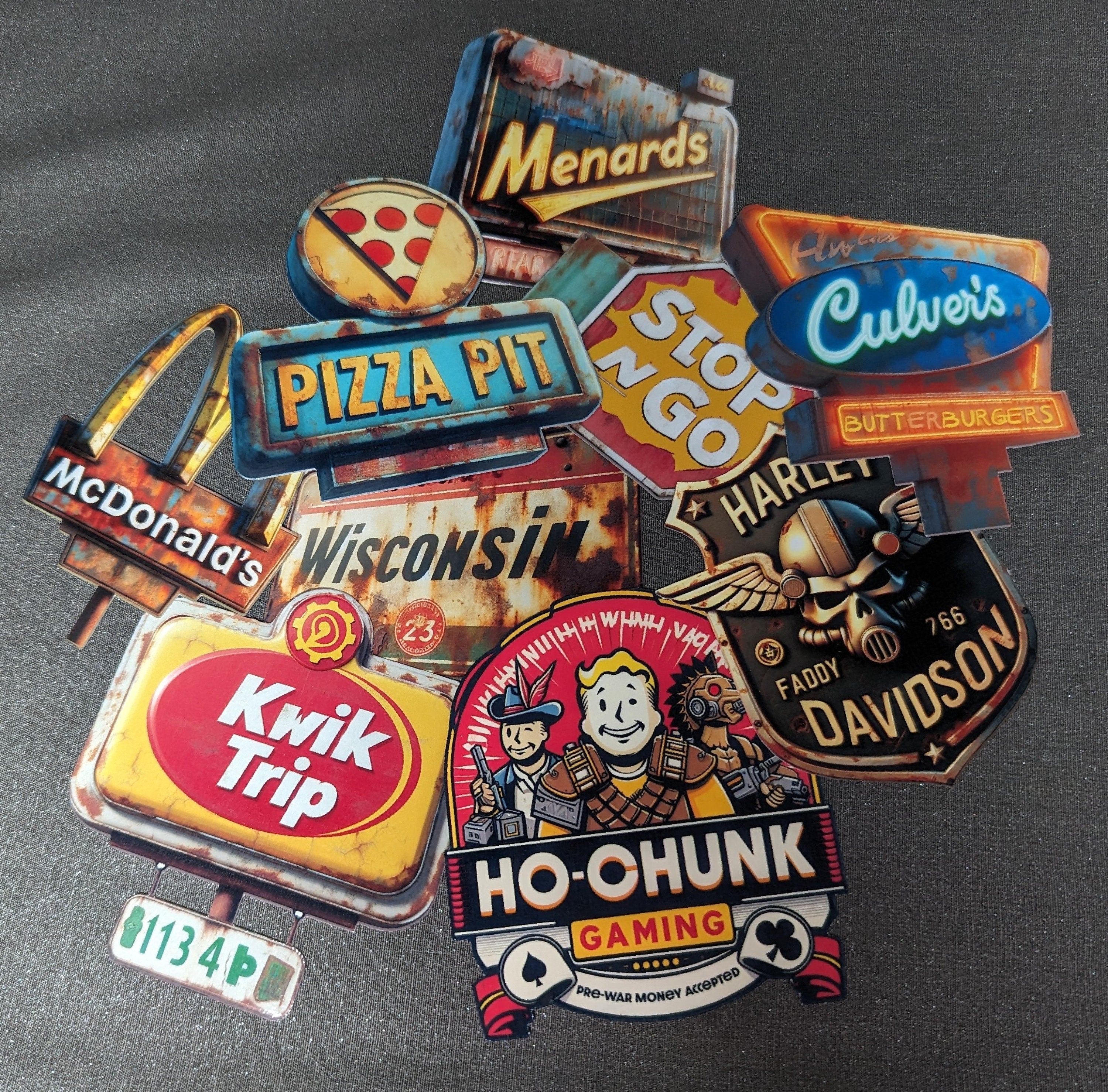 Fallout Wisconsin sticker Set