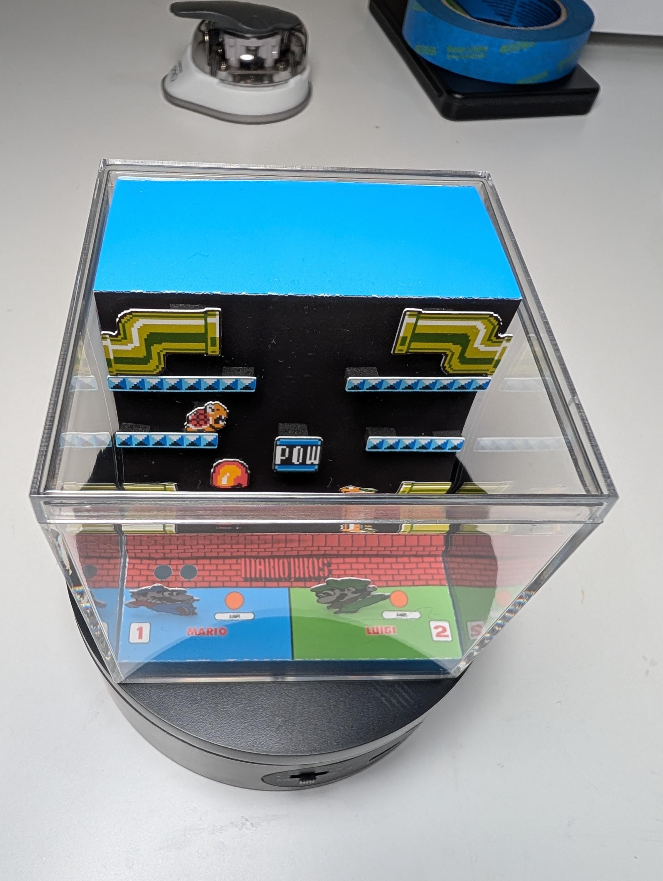 Mario Bros Arcade Diorama Cube