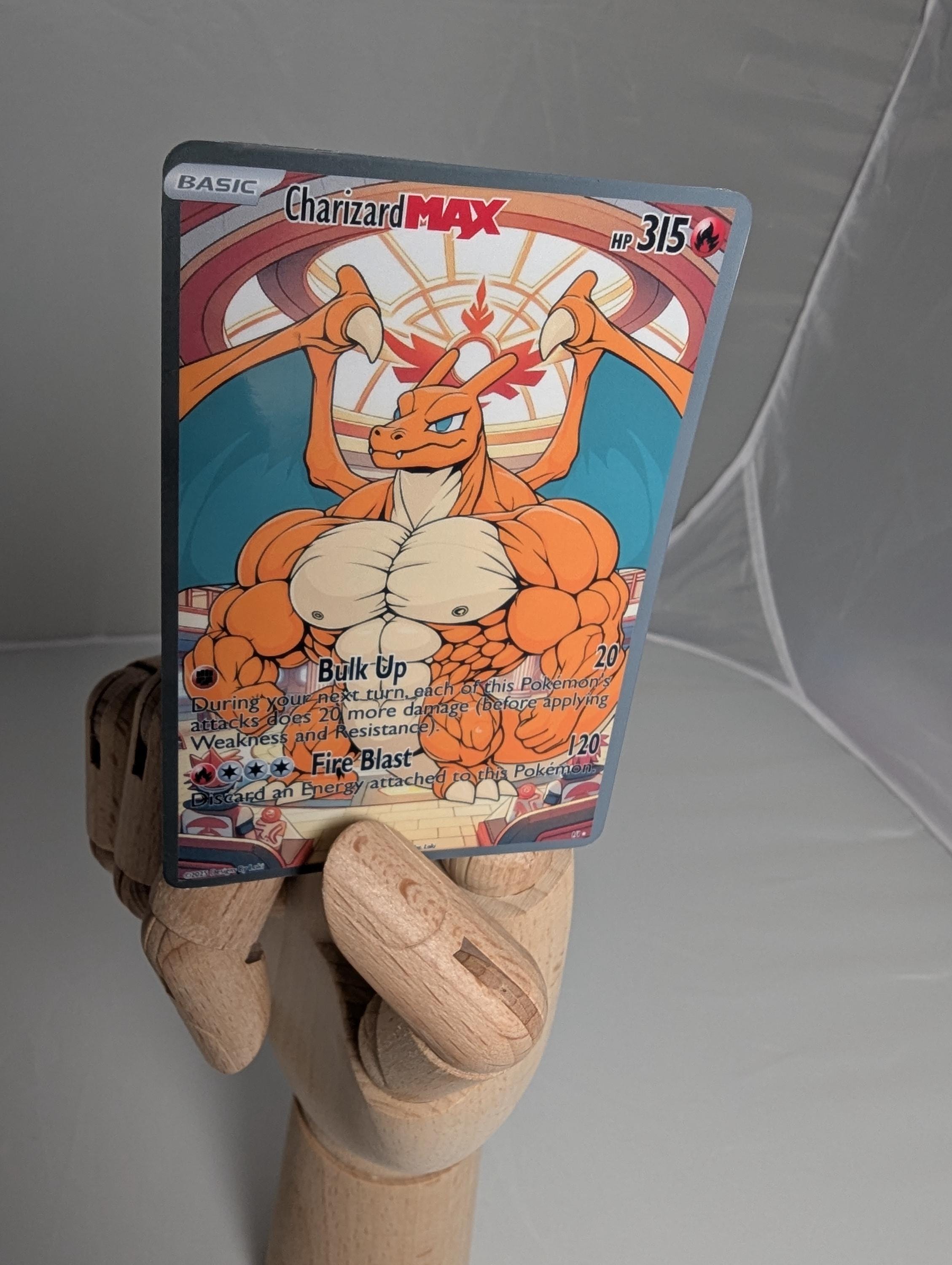 Body Builder Pokemon inspired Orica Cards