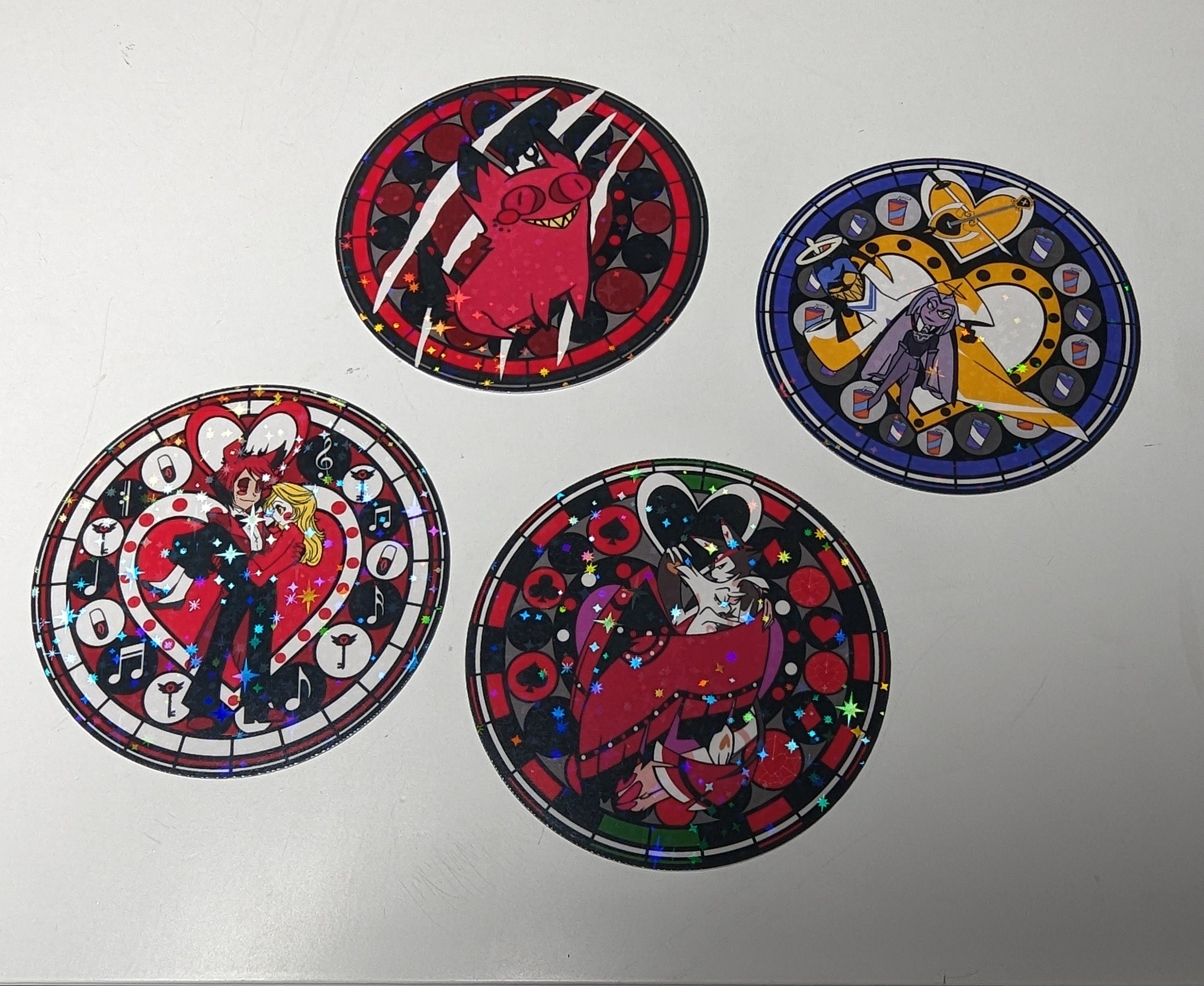 Mandala Hazbin Hotel inspired sticker Set