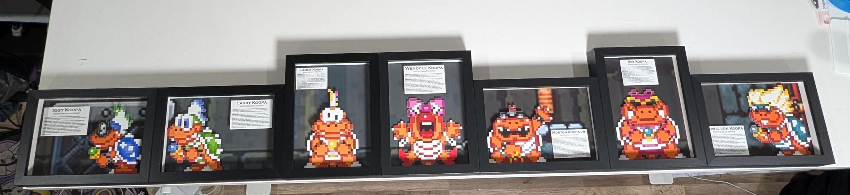 Koopalings 5x7 Pixel Preservations