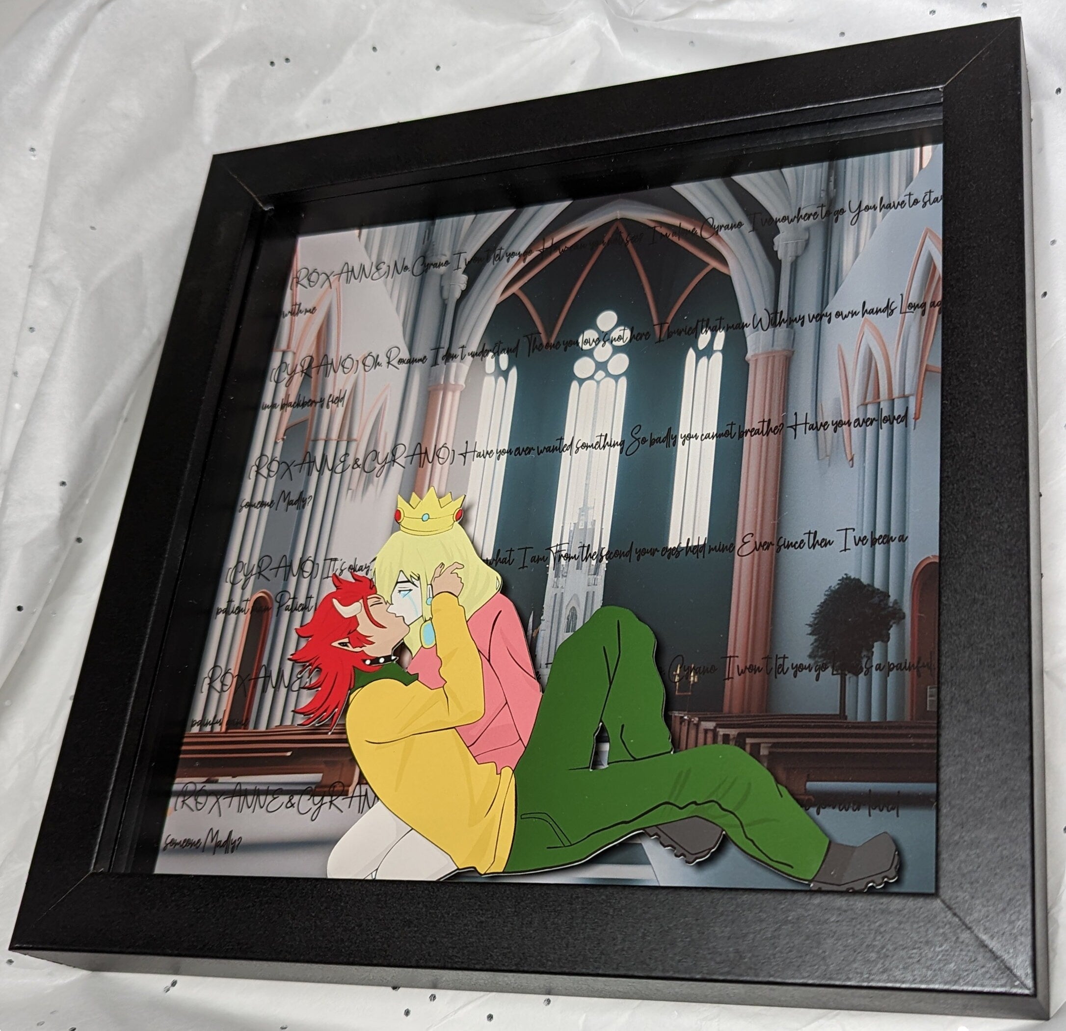 No Cyrano Anime Style Bowser x Cyrano Inspired Layered Shadow Box
