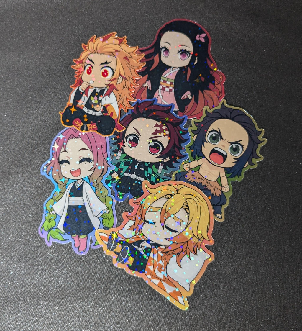 Demon Slayer inspired Daima-Esque Chibi sticker Set Version 1