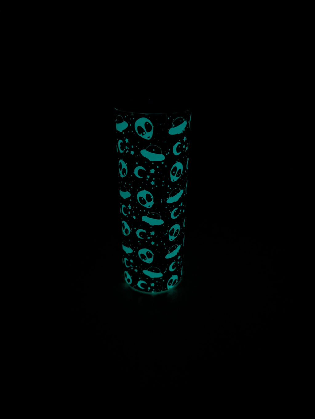 Glow in the dark Alien UFO themed tumbler