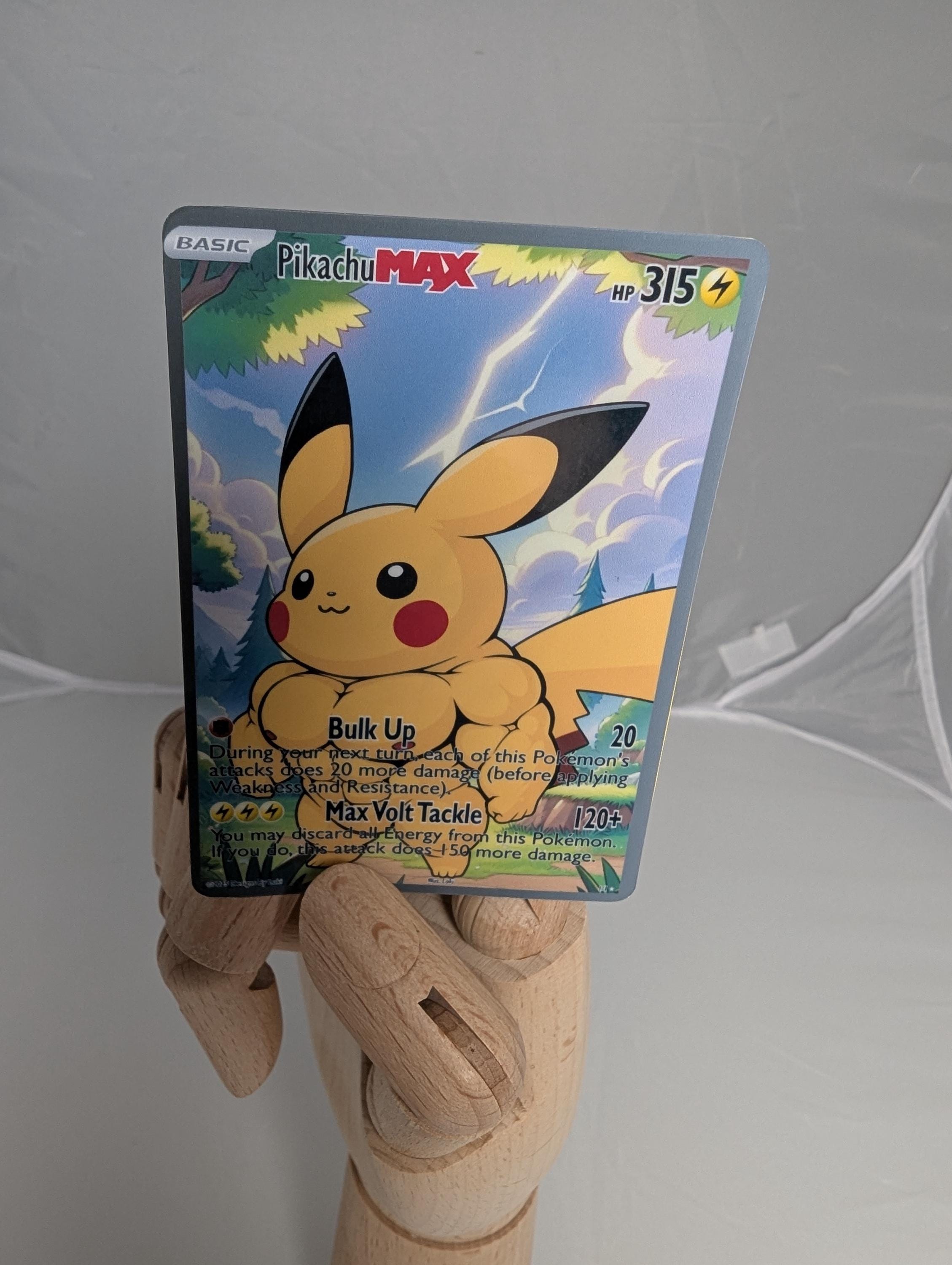 Body Builder Pokemon inspired Orica Cards