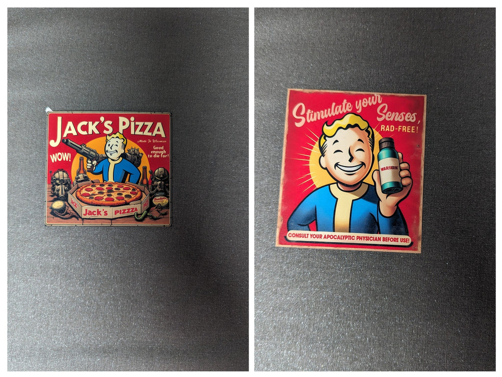 Fallout Wisconsin Advertising sticker Set