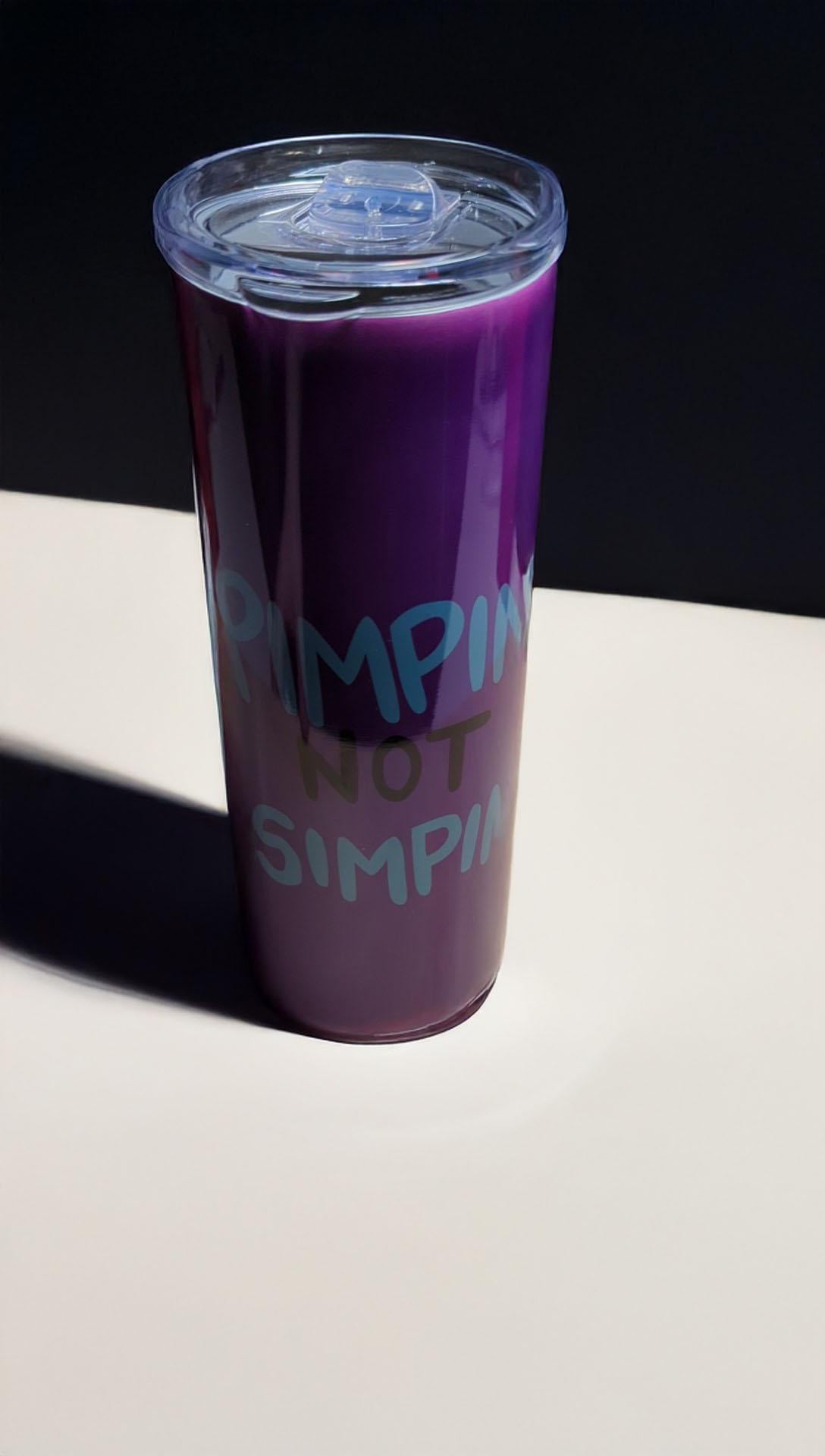 Pimpin Not Simpin Hazbin Hotel Inspired Tumbler