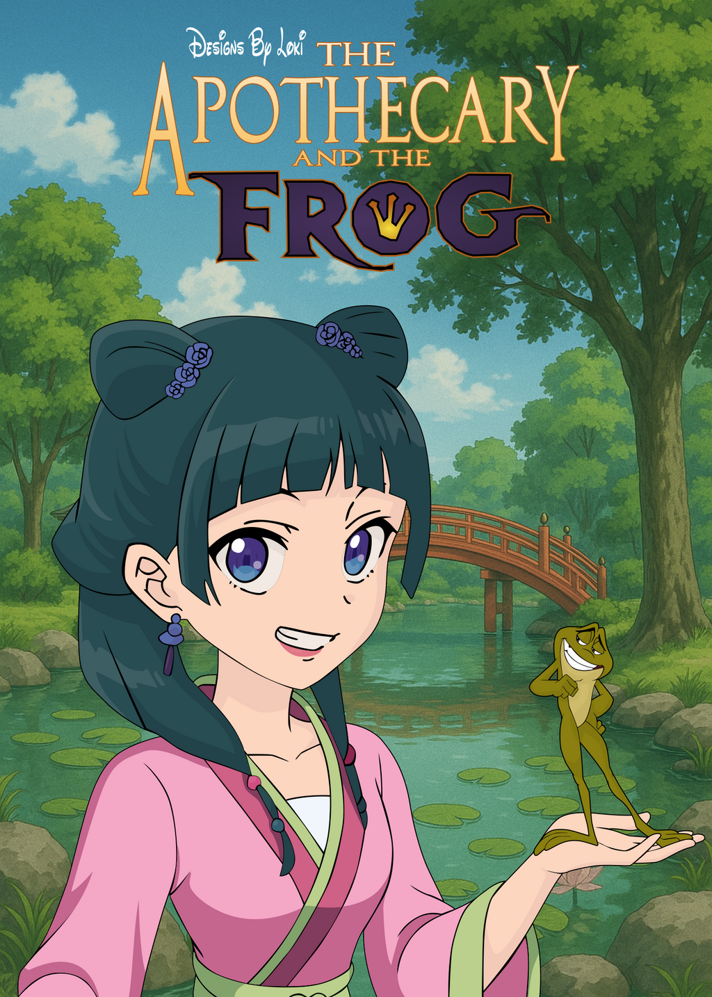 Apothecary and the Frog Art Print