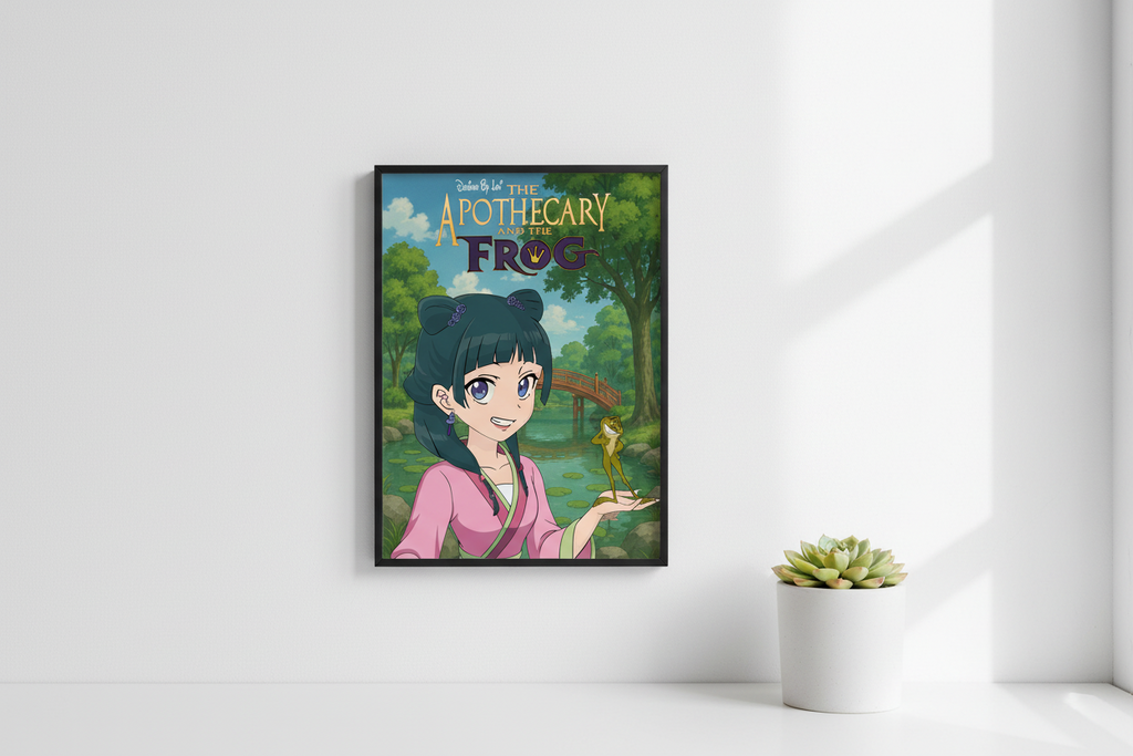 Apothecary and the Frog Art Print