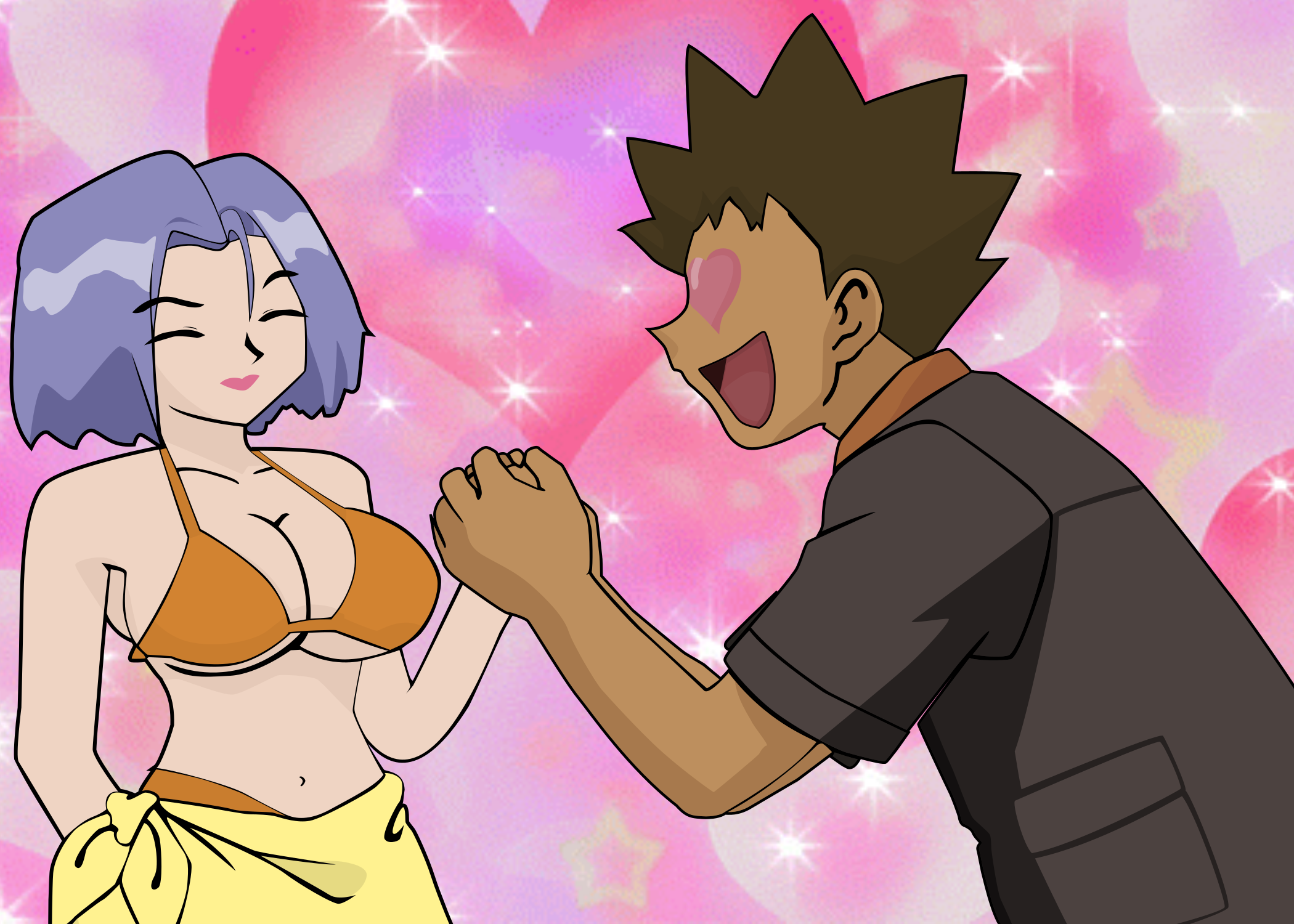 Brock x James Art Print