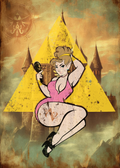 Zelda Pin Up Art Print