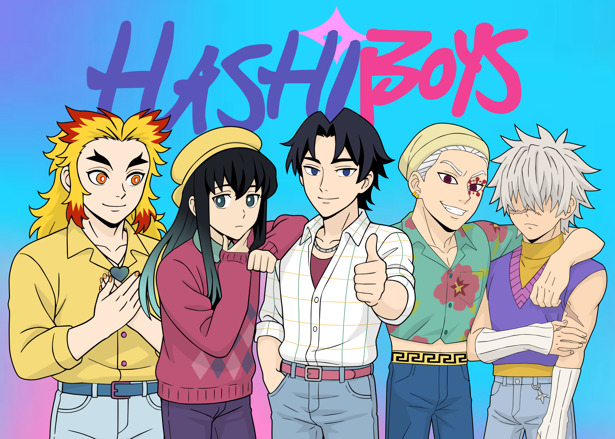 Hashi Boys Art Print