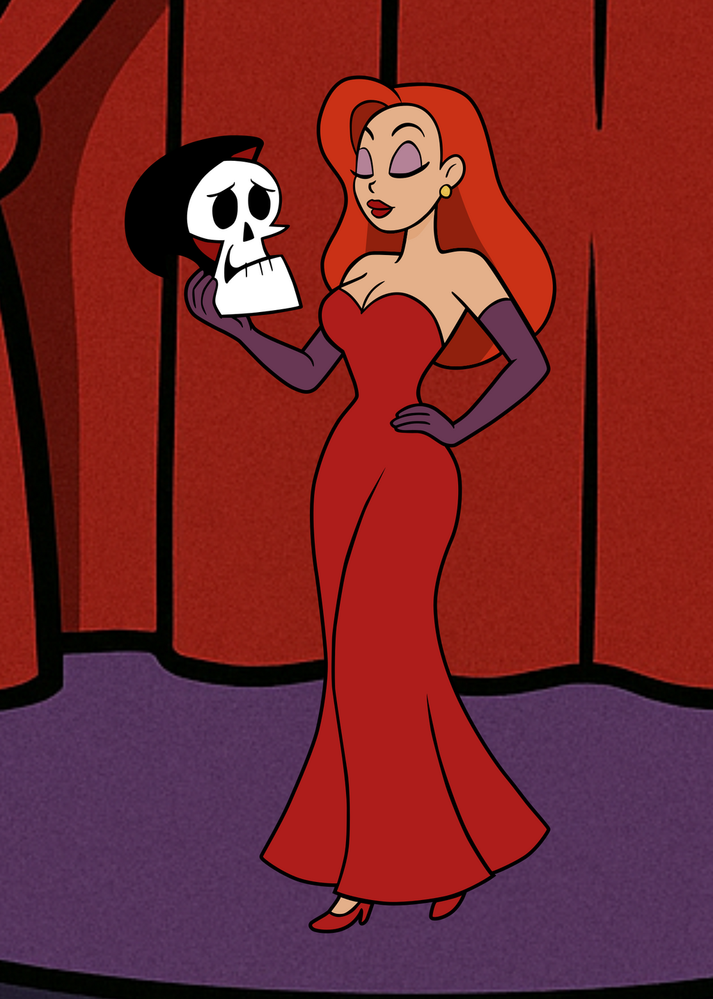 Jessica Rabbit x Grim Art Print