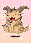Kawaii Death Claw Art Print