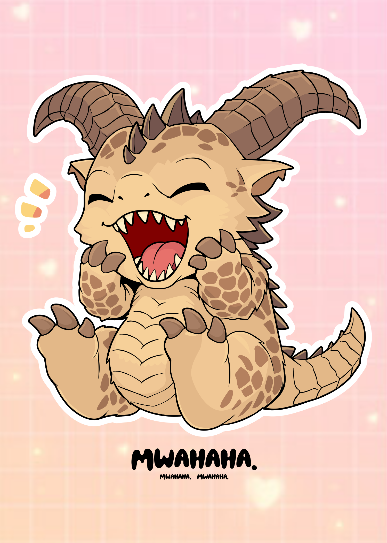 Kawaii Death Claw Art Print