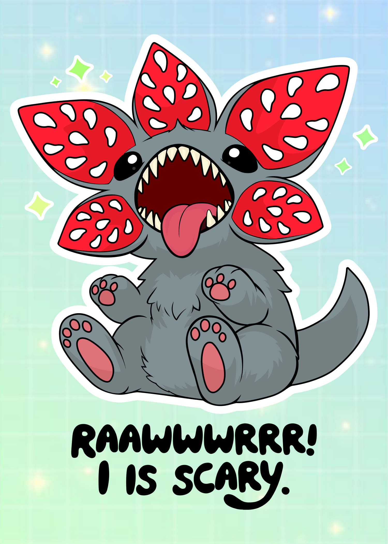 Kawaii Demodog Art Print