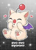Kawaii Moogle Art Print