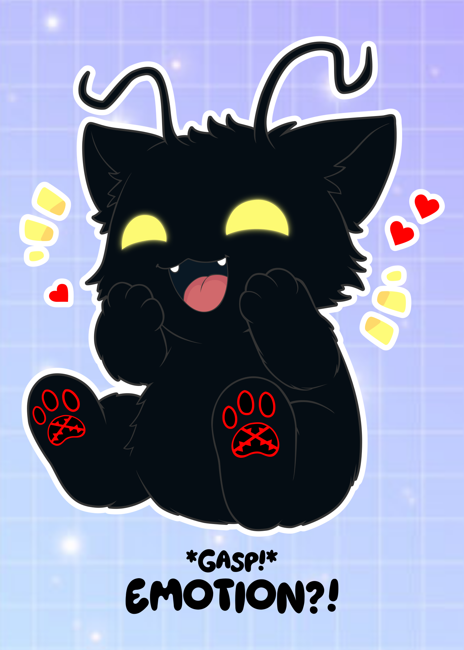Kawaii Shadow Heartless Art Print